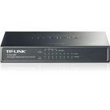 TP-LINK TL-SG1008P, 8 Port, GigaBit, 4 Port PoE, 55W, Yönetilemez, Met