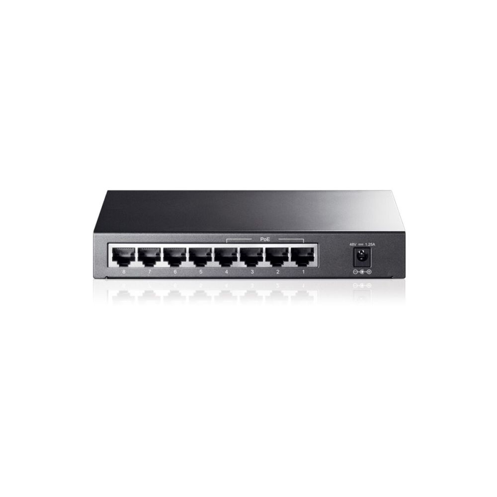 TP-LINK TL-SG1008P, 8 Port, GigaBit, 4 Port PoE, 55W, Yönetilemez, Met