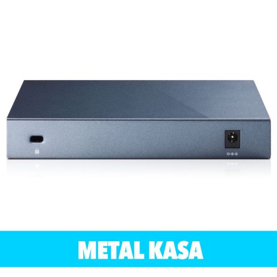 TP-LINK TL-SG108, 8 Port, GigaBit, Yönetilemez, Metal Kasa, Masaüstü S