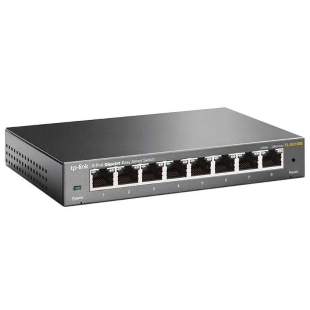 TP-LINK TL-SG108E, 8 Port, GigaBit, Easy Smart, Yönetilebilir, Metal K