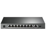 TP-LINK TL-SG1210P, 8 Port, Gigabit, PoE 63W, 1 Port SFP, Yönetilemez,
