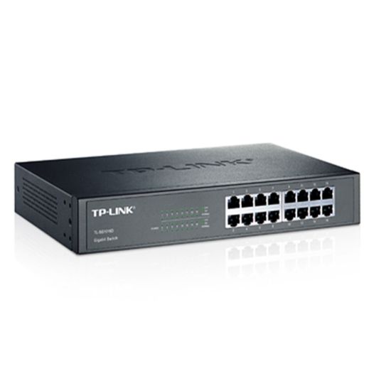 TP-LINK TL-SG1016D 16 Port 10/100/1000 Gigabit Metal Kasa Desktop Swit