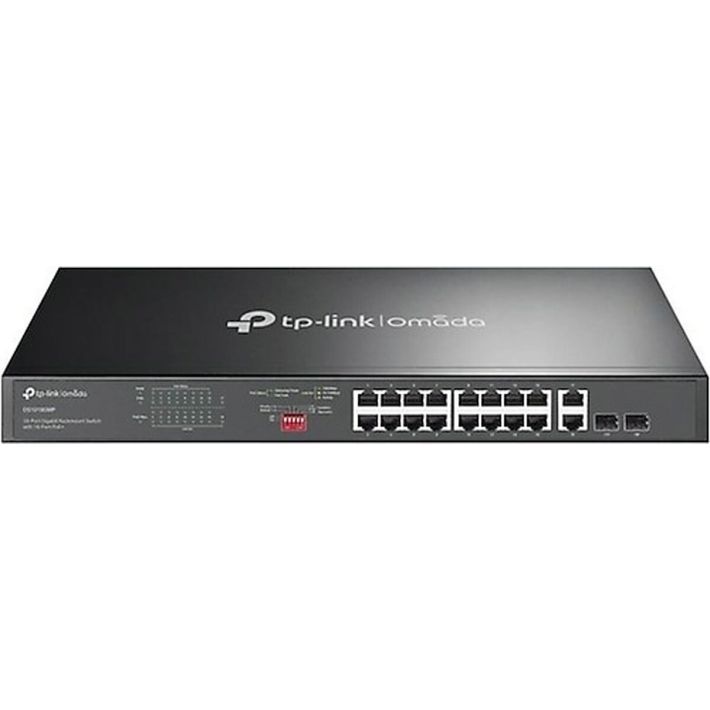 TP-LINK OMADA 16 Port DS1018GMP 10/100/1000 2x SFP PoE Switch (250W) (