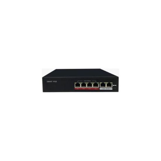 URANIUM POE-4002-48W 4 PORT 10/100 + 2 PORT 10/100 RJ45 UPLINK WATCH-D