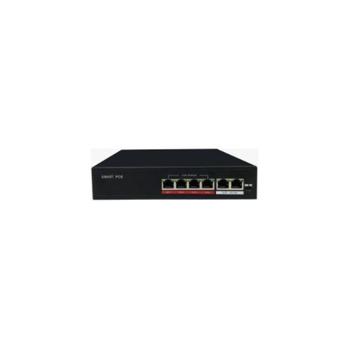 URANIUM POE-4002-48W 4 PORT 10/100 + 2 PORT 10/100 RJ45 UPLINK WATCH-D