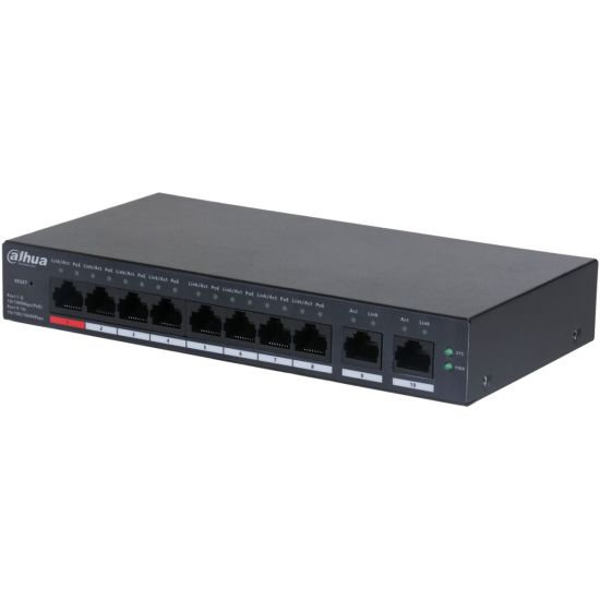 DAHUA CS4010-8ET-110, 8 Port, Megabit, PoE 110W, 2 Port Uplink, Cloud 