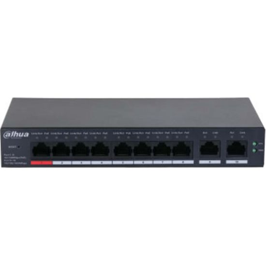 DAHUA CS4010-8GT-110, 8 Port, Gigabit, PoE 110W, 2 Port Uplink, Cloud 