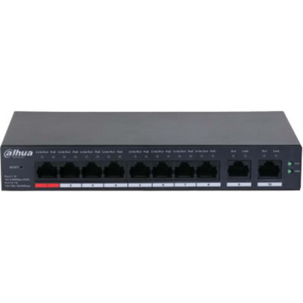 DAHUA CS4010-8GT-110, 8 Port, Gigabit, PoE 110W, 2 Port Uplink, Cloud 