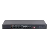 DAHUA S3218-16ET-135, 16 Port, Megabit, PoE 135W, 2 Port GigaBit Uplin