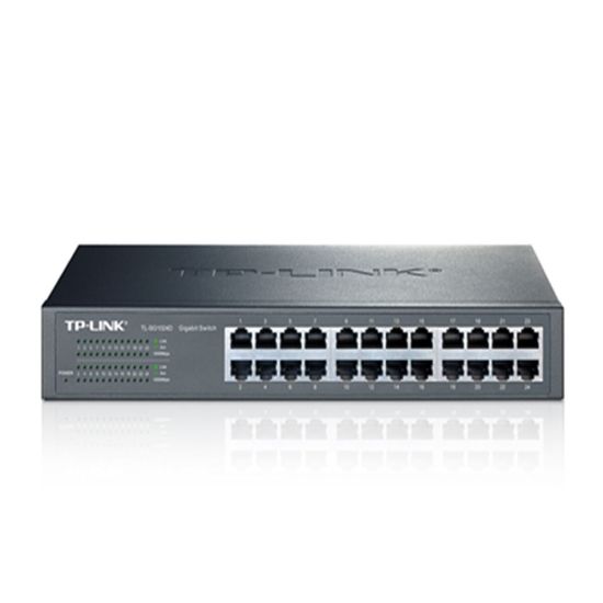 TP-LINK TL-SG1024D 24 Port 10/100/1000 Gigabit Desktop/Rack Switch (Si