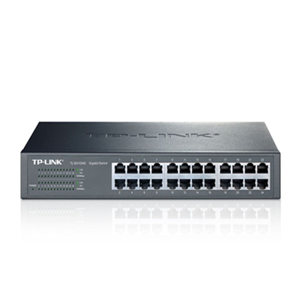 TP-LINK TL-SG1024D 24 Port 10/100/1000 Gigabit Desktop/Rack Switch (Si