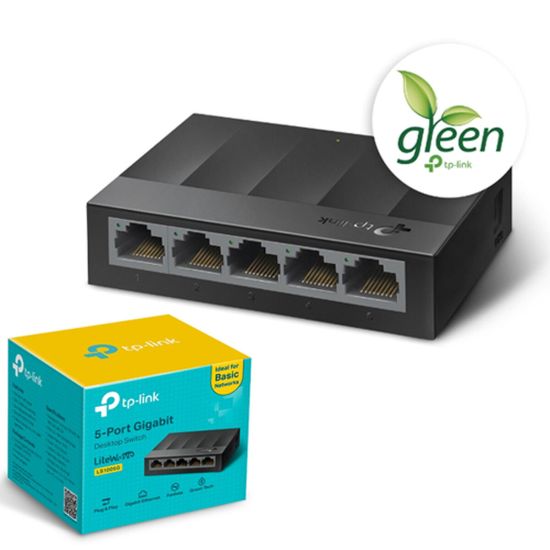 TP-LINK LiteWave 5 Port LS1005G 10/100/1000 Gigabit Plastik Kasa Switc