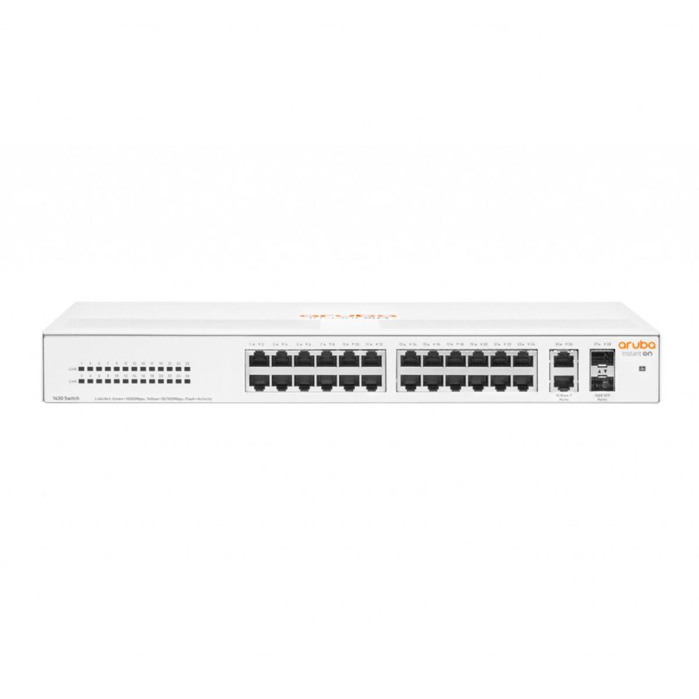 HP Aruba Instant On, R8R50A, 1430-24G, 24Port, GigaBit, 2 Port GigaBit