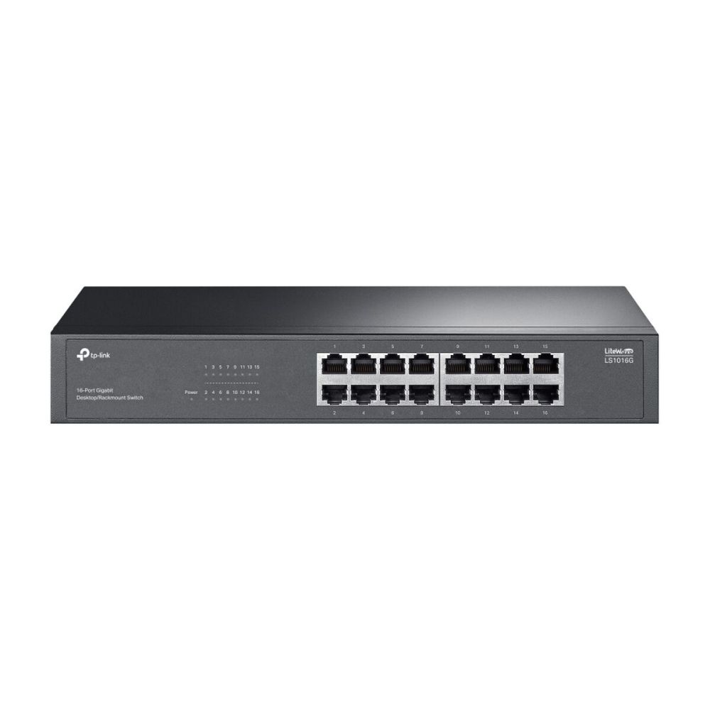 TP-LINK LS1016G, Green Tech, 16 Port GigaBit, Yönetilemez, Metal Kasa,