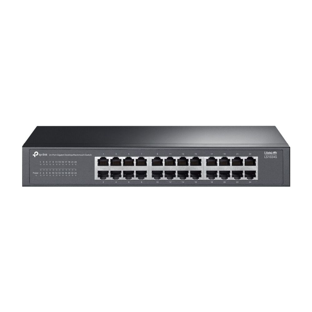 TP-LINK LS1024G, Green Tech, 24 Port GigaBit, Yönetilemez, Metal Kasa,