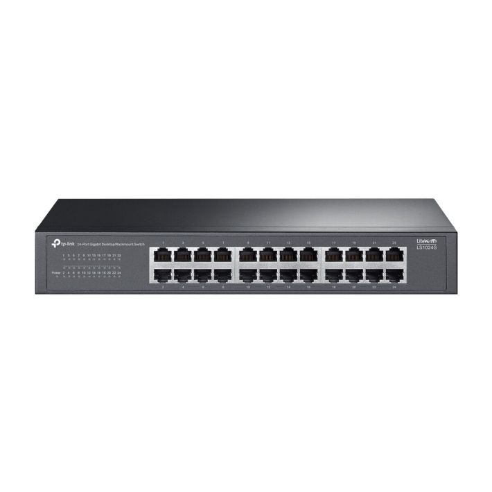 TP-LINK LS1024G, Green Tech, 24 Port GigaBit, Yönetilemez, Metal Kasa,