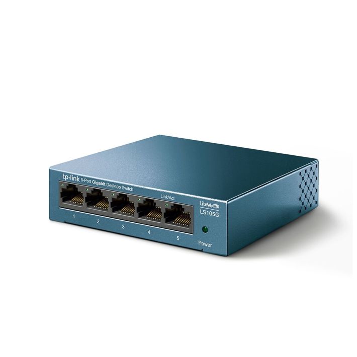 TP-LINK LS105G, Green Tech, 5 Port, GigaBit, Metal Kasa, Yönetilemez, 