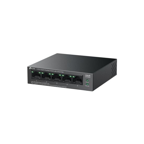 TP-LINK LS105GP, Green Tech, 5 Port, GigaBit, 4 Port PoE 65W, Metal Ka