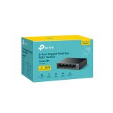 TP-LINK LS105GP, Green Tech, 5 Port, GigaBit, 4 Port PoE 65W, Metal Ka