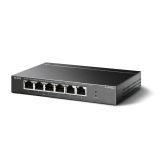 TP-LINK TL-SF1006P, 6 Port, MegaBit, 4 Port PoE 67W, Yönetilemez, Meta