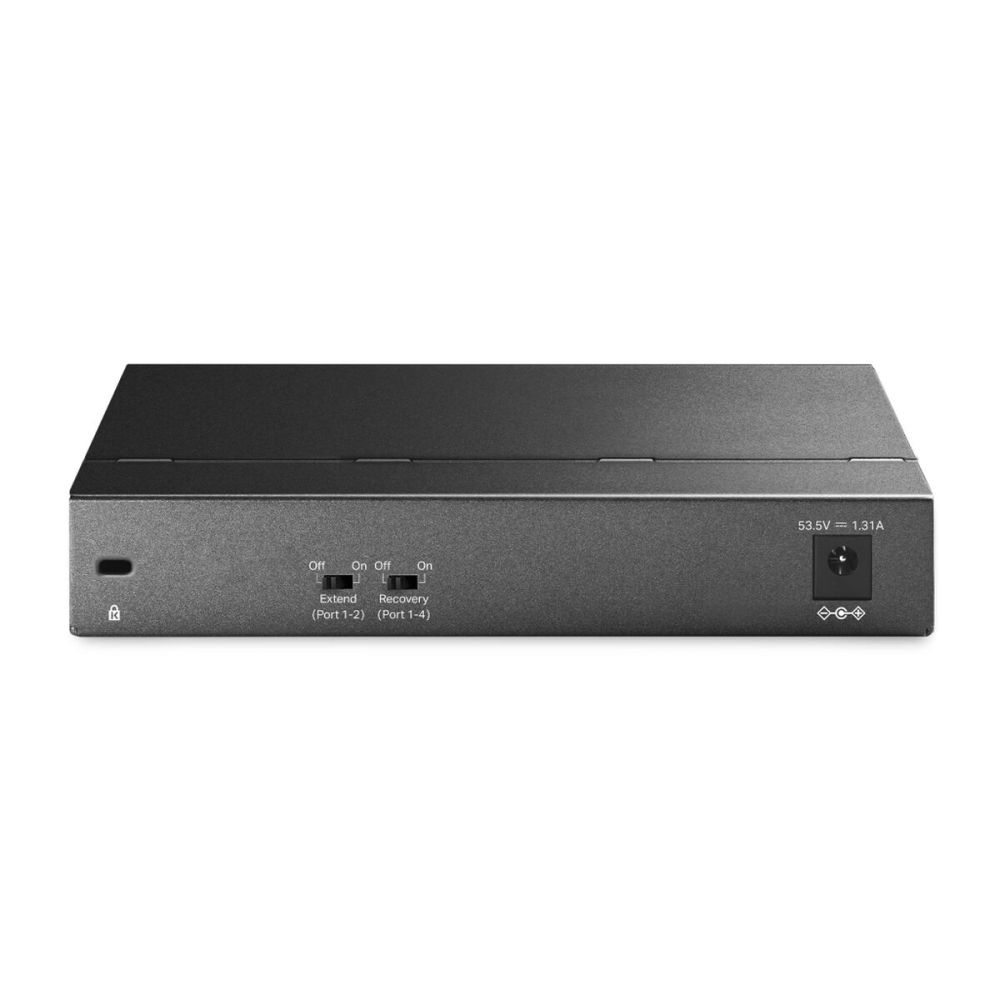 TP-LINK TL-SG1006PP, 6 Port, GigaBit, 4 Port PoE 64W, Yönetilemez, Met