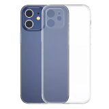 Baseus Simple Case iPhone 12 6.1 İnce Şeffaf Silikon Kılıf Kamera Koru