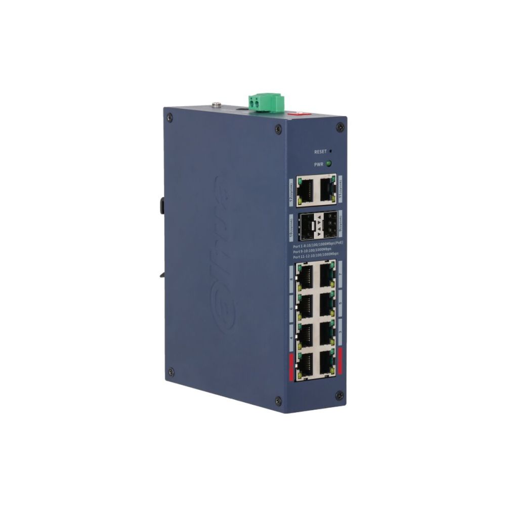 DAHUA CHS4212-8GT-110, 8 Port, Gigabit, PoE 110W, 2 Port Uplink, 2 Por