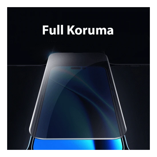 Baseus Crystal iPhone 15 Privacy Full Koruma Tempered Cam Ekran Koruyu