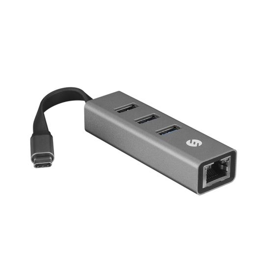 S-LINK SW-U3325, GigaBit, Type-C to RJ45, 3xUSB 3.0, Metal, Ethernet K