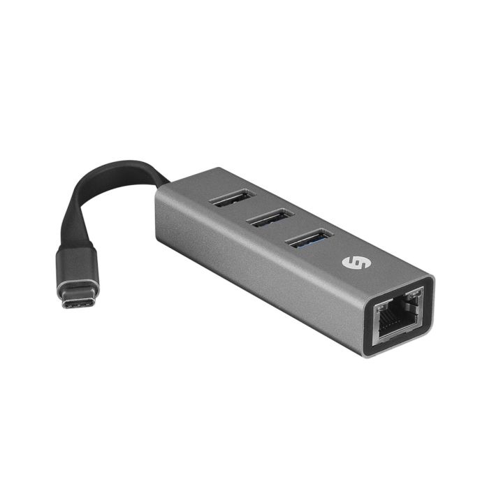 S-LINK SW-U3325, GigaBit, Type-C to RJ45, 3xUSB 3.0, Metal, Ethernet K