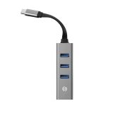 S-LINK SW-U3325, GigaBit, Type-C to RJ45, 3xUSB 3.0, Metal, Ethernet K