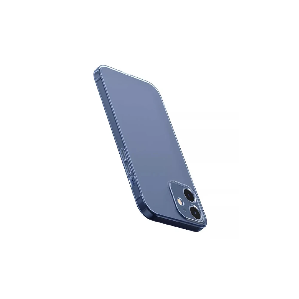 Baseus Simple Case iPhone 12 6.1 İnce Şeffaf Silikon Kılıf Kamera Koru
