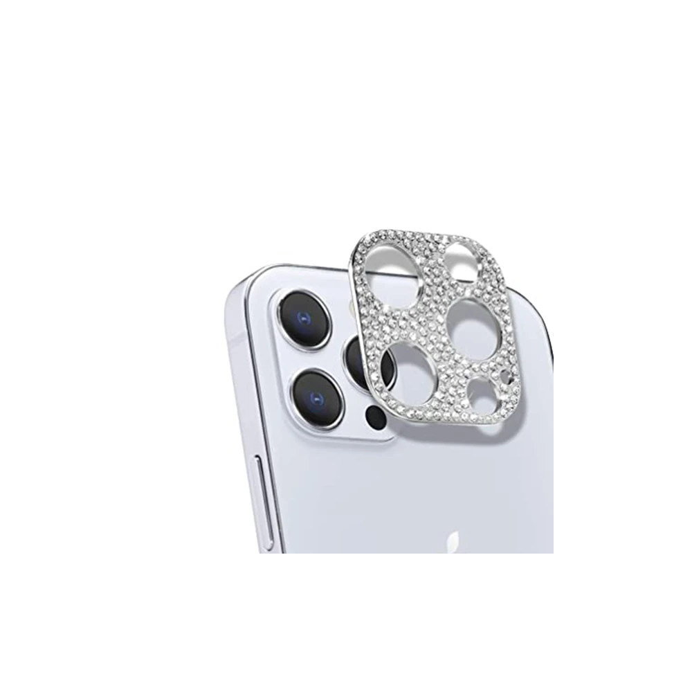 ALLY İPhone 12 Pro Max Kamera Koruyucu Lens Diamond Taş İşlemeli