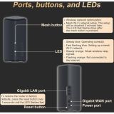 H3C Magic BX54, Tekli Mesh, 5400Mbps, Dual Band, WiFi6, 4Port Gigabit 