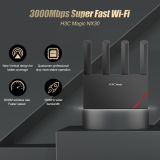 H3C Magic NX30, Dual Band, WiFi 6, 3000Mbps, 4Port GigaBit, 4ad Anten,