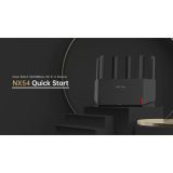 H3C Magic NX54, Dual Band, WiFi 6, 5400Mbps, 4Port GigaBit, 6ad Anten,