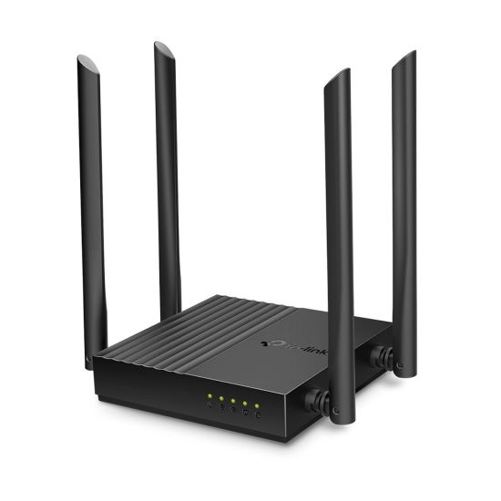 TP-LINK ARCHER C64, AC1200, 4Port, 1200Mbps, Dual Band WiFi, Masaüstü,