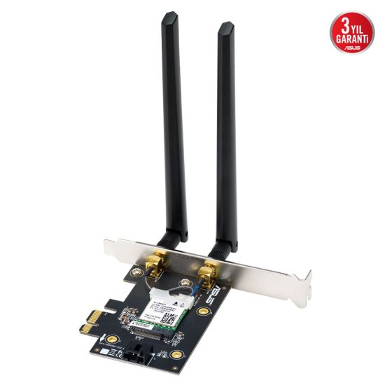 ASUS PCE-BE6500, BE6500, 2xAnten, 6500Mbps, Tri-Bant, 6GHz WİFİ 7, Blu