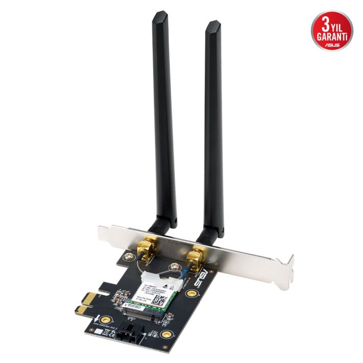 ASUS PCE-BE6500, BE6500, 2xAnten, 6500Mbps, Tri-Bant, 6GHz WİFİ 7, Blu