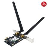 ASUS PCE-BE6500, BE6500, 2xAnten, 6500Mbps, Tri-Bant, 6GHz WİFİ 7, Blu