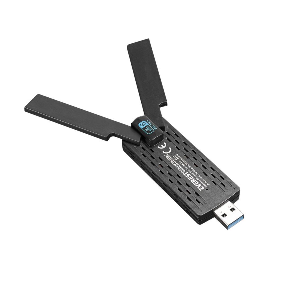 EVEREST EWA1800, 1800Mbp, 2.4Ghz ve 5Ghz Dual Band, WIFI 6, 2x3.5dbi A