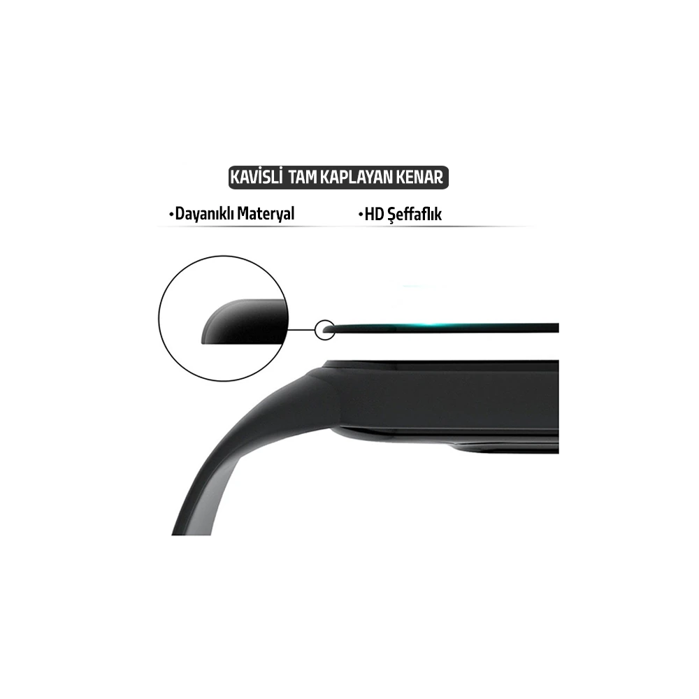 Xiaomi Mi Watch Lite 3D Full Kavisli PMMA Cam Ekran Koruyucu