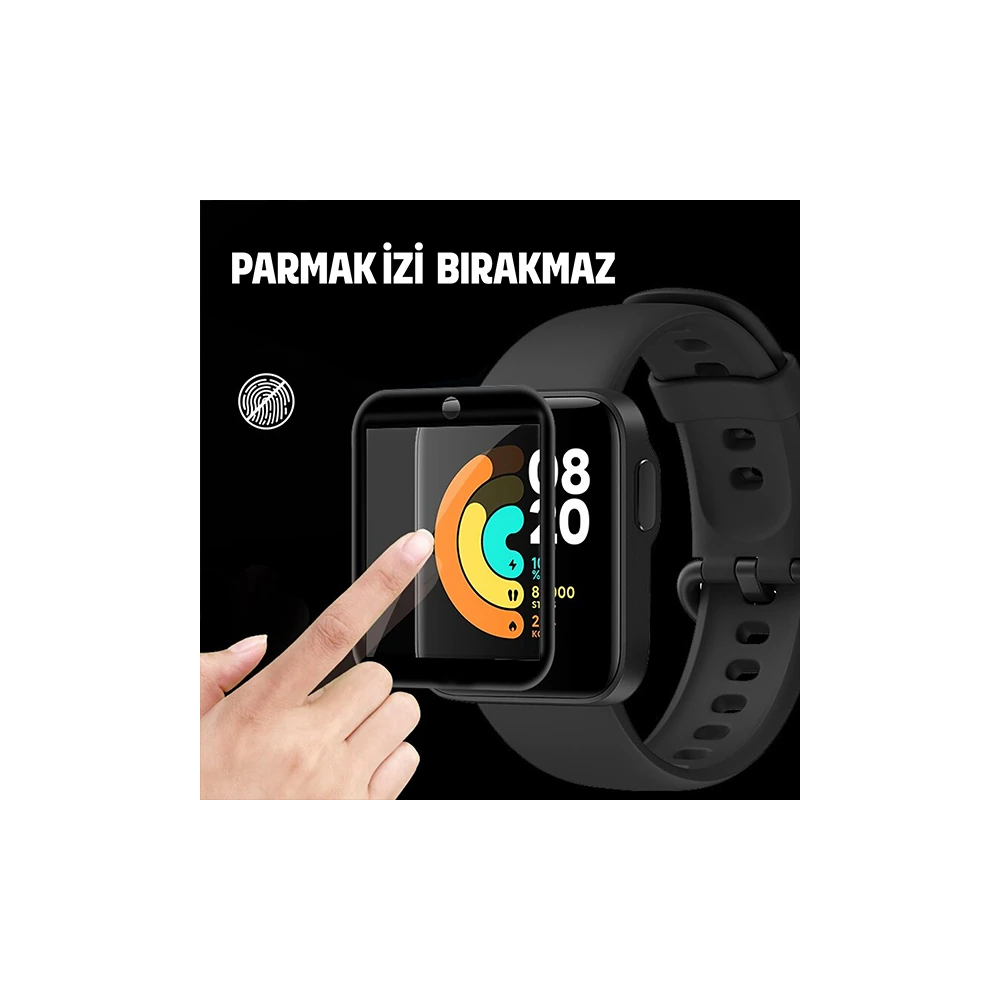 Xiaomi Mi Watch Lite 3D Full Kavisli PMMA Cam Ekran Koruyucu