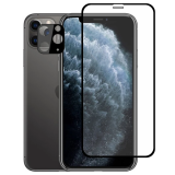 İPhone 11 Pro 2İN1 Full Glue Tempered Cam Ekran Koruyucu +Kamera Lens 