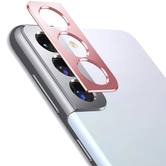 SM Galaxy S21 / S21+ 3D Metal Kamera Koruyucu Metal Lens