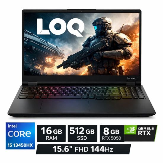 LENOVO LOQ 83SC000QTR i5 13450HX 16GB 512GB SSD 15.6 FHD 144Hz 8GB RTX