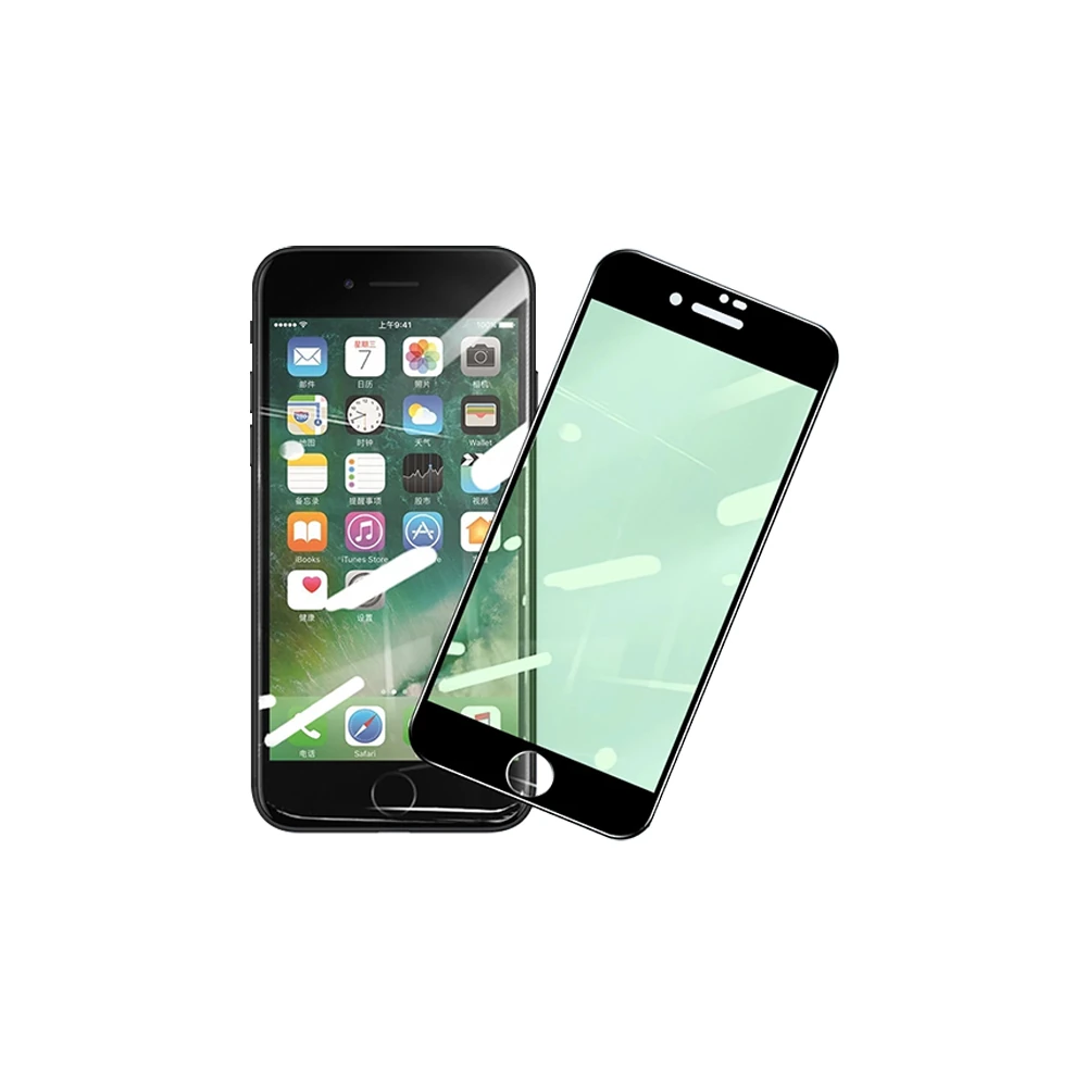 iPhone SE3-SE2 İPhone 8-7 Anti -Blue Green Light Göz Korumalı Tempered