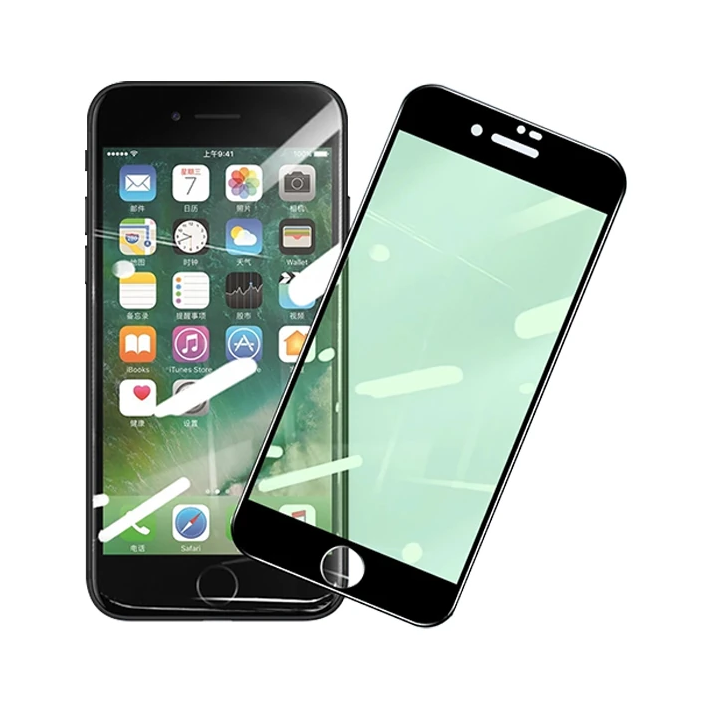 iPhone SE3-SE2 İPhone 8-7 Anti -Blue Green Light Göz Korumalı Tempered