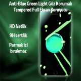 iPhone SE3-SE2 İPhone 8-7 Anti -Blue Green Light Göz Korumalı Tempered
