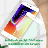 iPhone SE3-SE2 İPhone 8-7 Anti -Blue Green Light Göz Korumalı Tempered